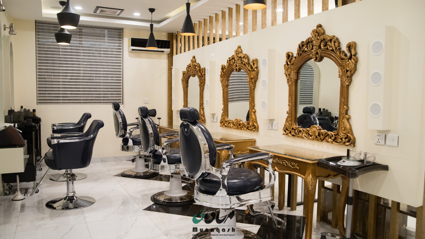Kajal Beauty Salon – Modern Elegant Interior