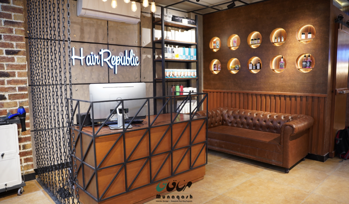 Retail & commercial interior fit-out by Munaqash — Hair Republic project
