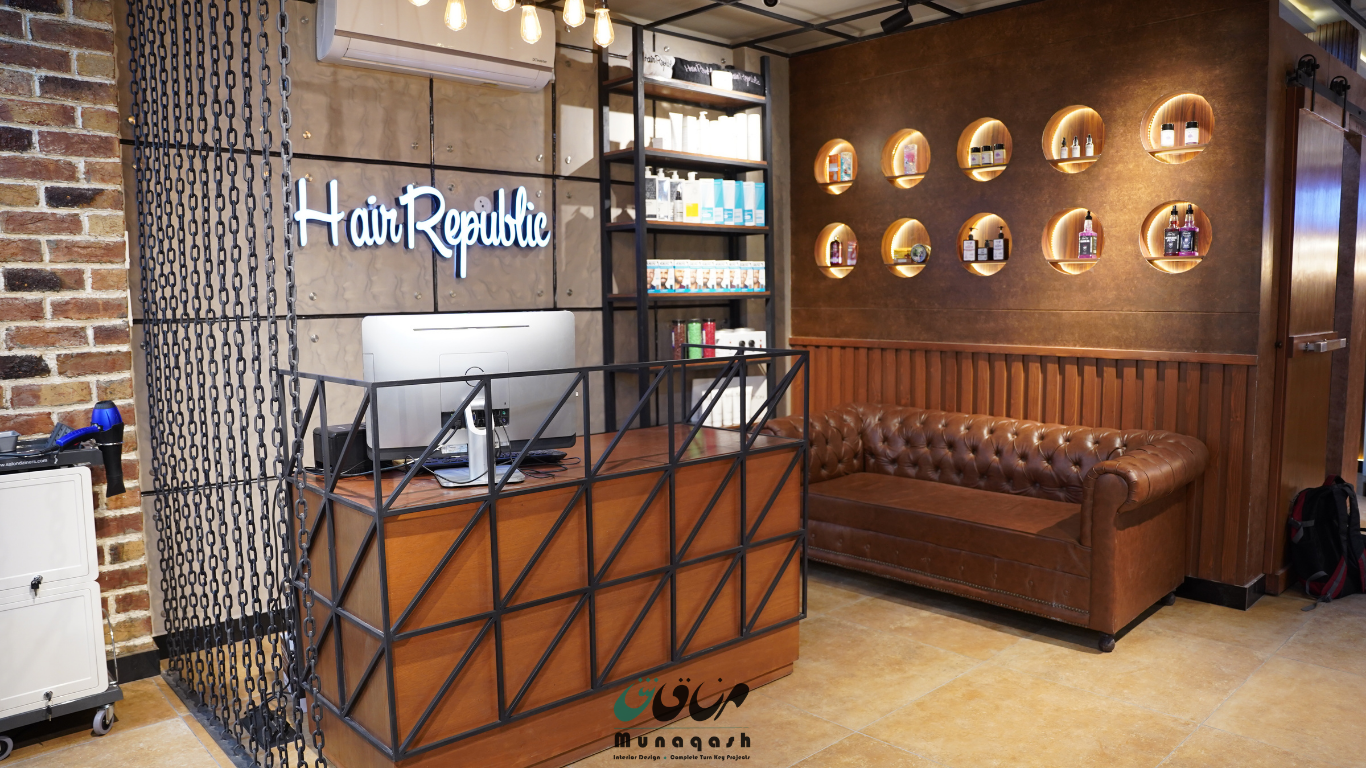 Retail & commercial interior fit-out by Munaqash — Hair Republic project