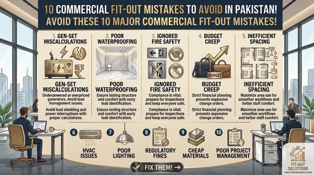 10 commercial fit-out mistakes | How To Fix