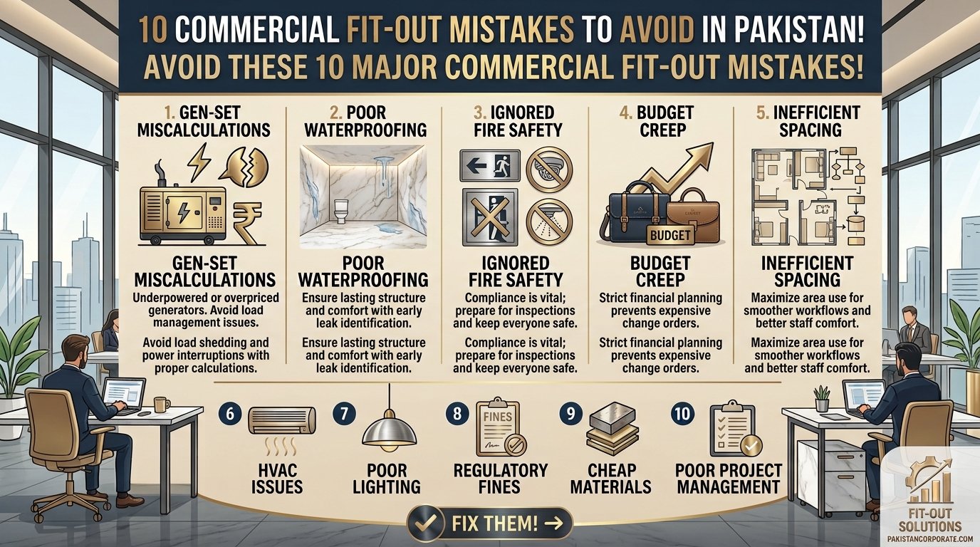 10 commercial fit-out mistakes | How To Fix